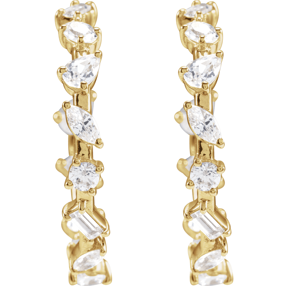 Harper Lab Diamond Hoops
