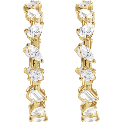 Harper Lab Diamond Hoops