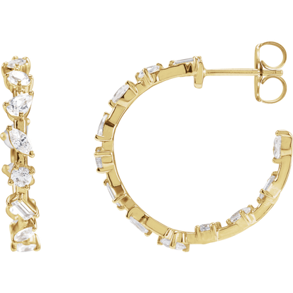 Harper Lab Diamond Hoops