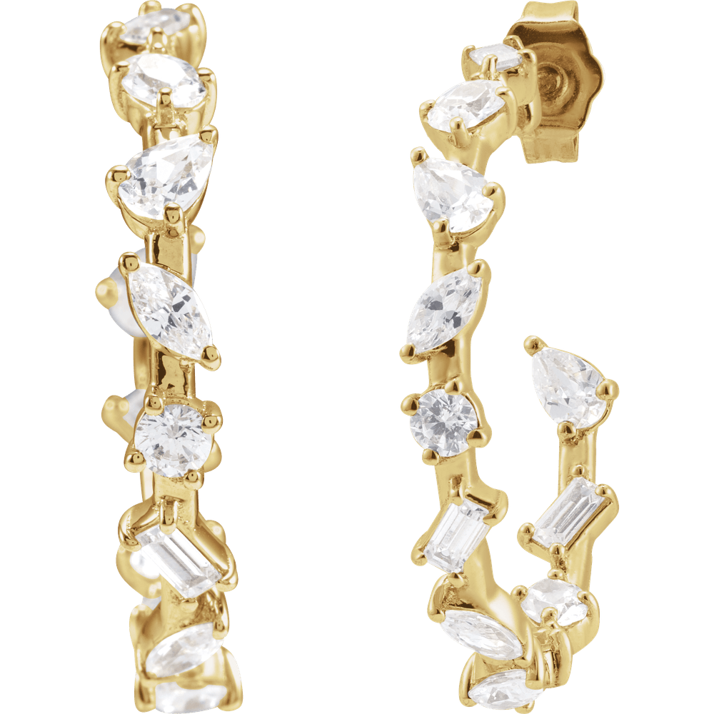 Harper Lab Diamond Hoops