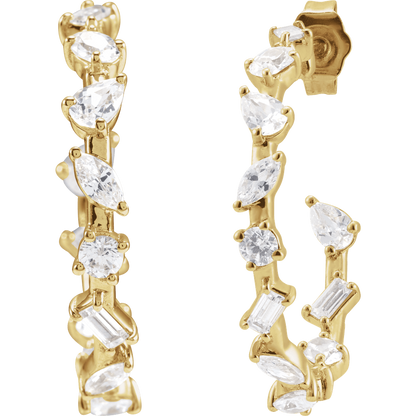 Harper Lab Diamond Hoops
