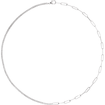 Lab Diamond Line Necklace