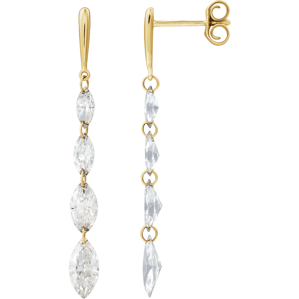 Mae Lab Diamond Marquise Earrings