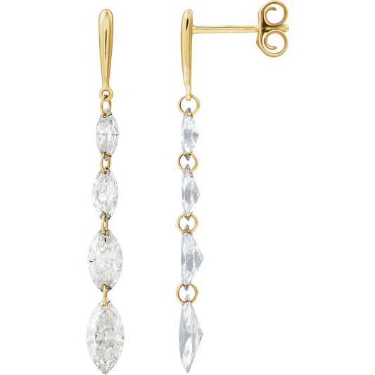Mae Lab Diamond Marquise Earrings