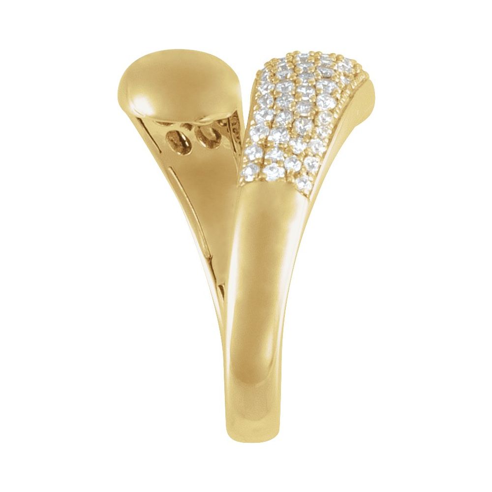 Large Diamond Bypass Ring