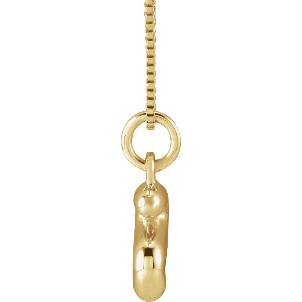 Initial Gold Bubble Necklace
