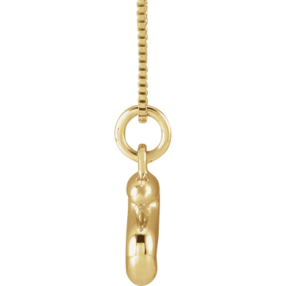 Initial Gold Bubble Necklace