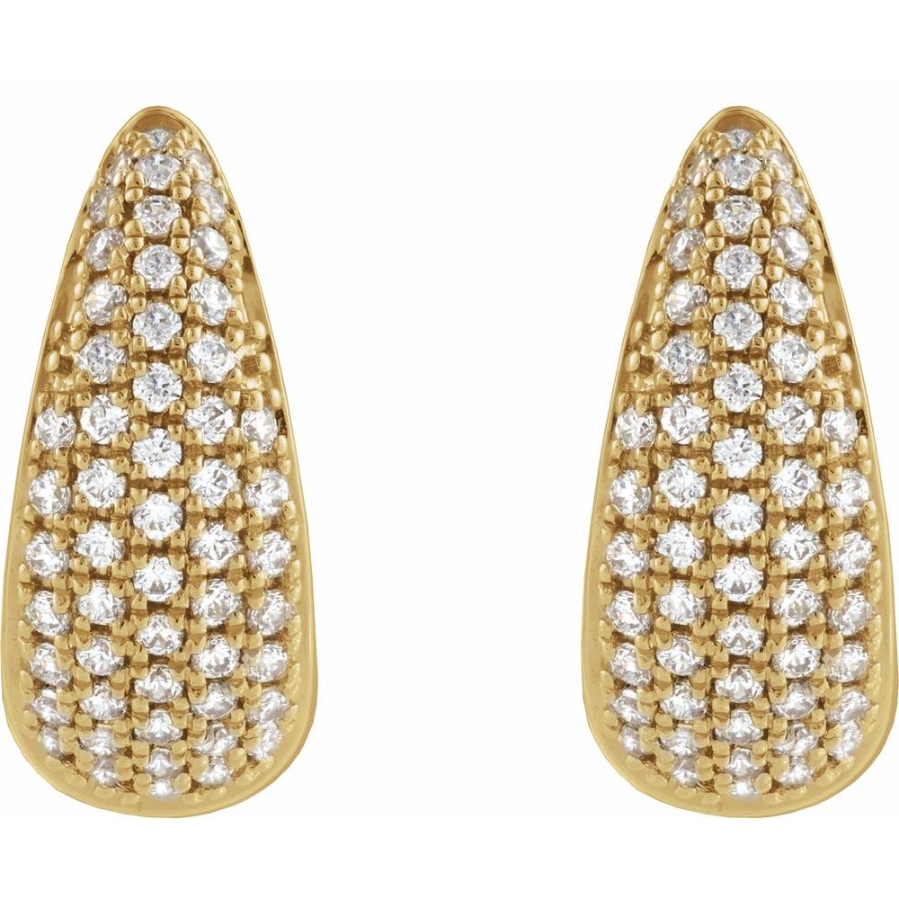 Lily Diamond Hinged Hoop Earrings