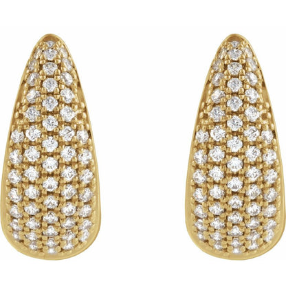 Lily Diamond Hinged Hoop Earrings