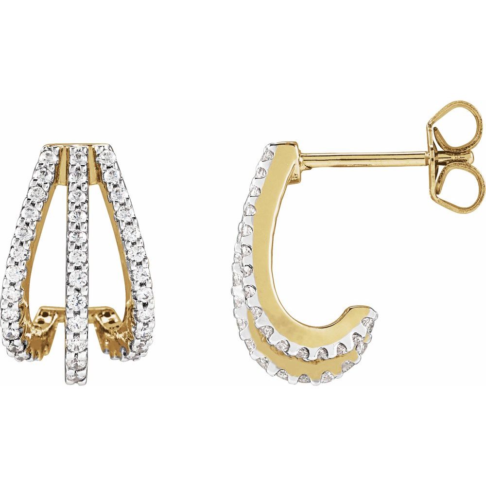 Cathleen Triple Diamond Studs