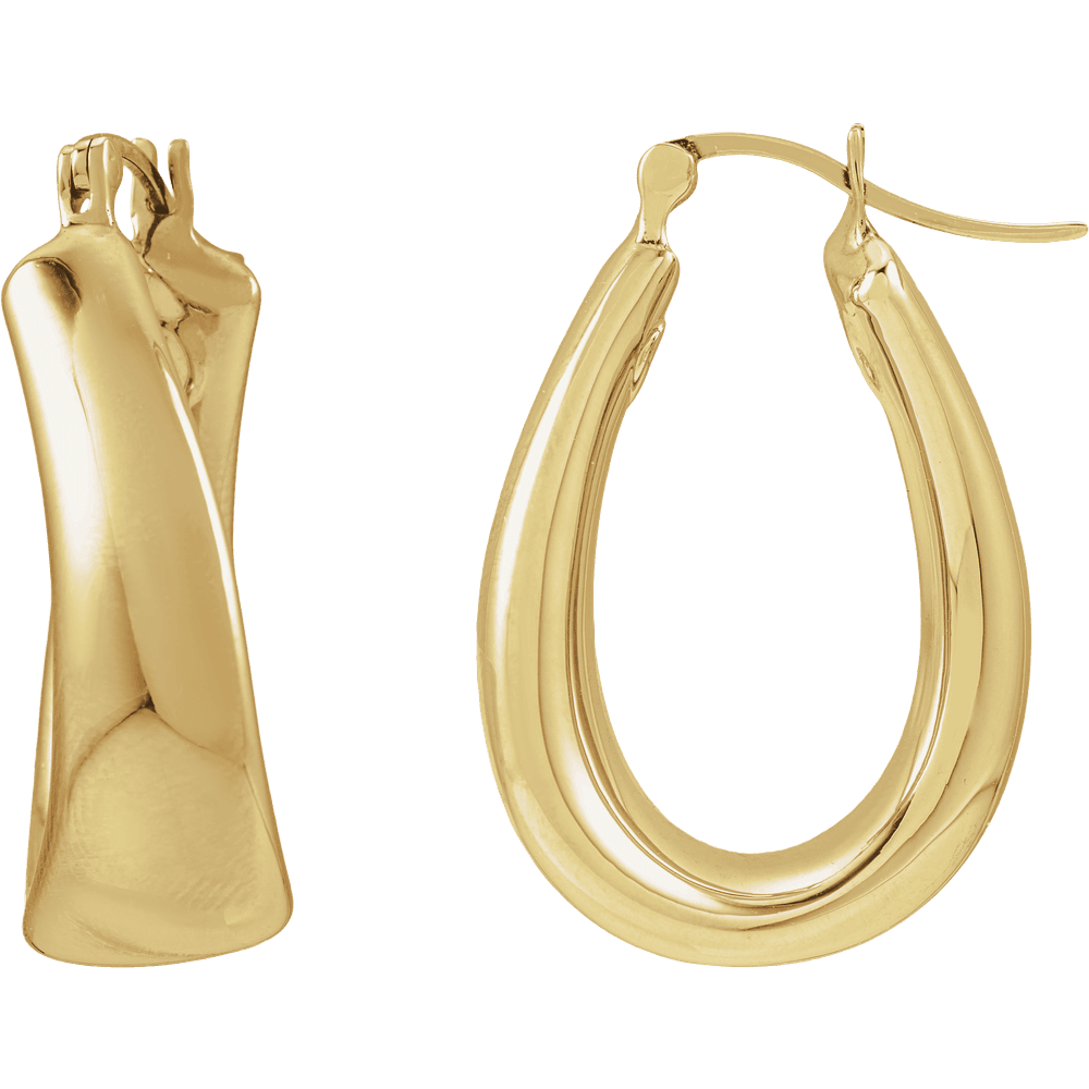 Jess Puff Hoop Earrings