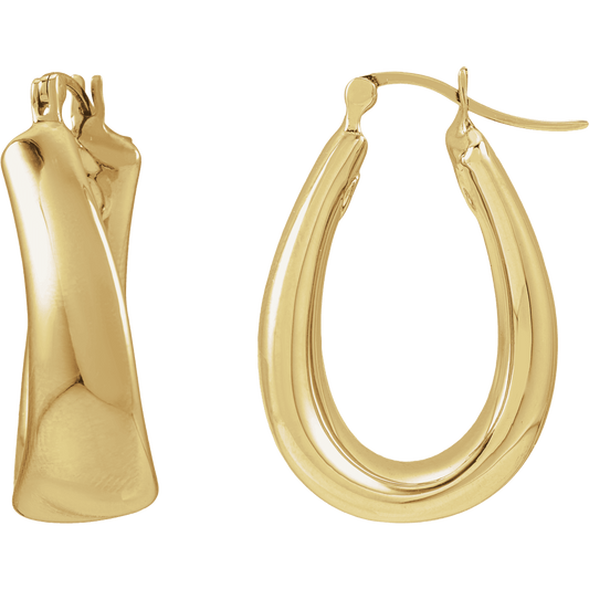 Jess Puff Hoop Earrings