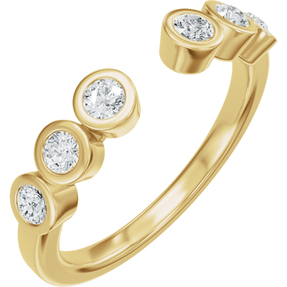 Goldie Bezel Open Ring