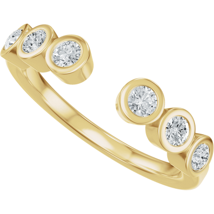 Goldie Bezel Open Ring