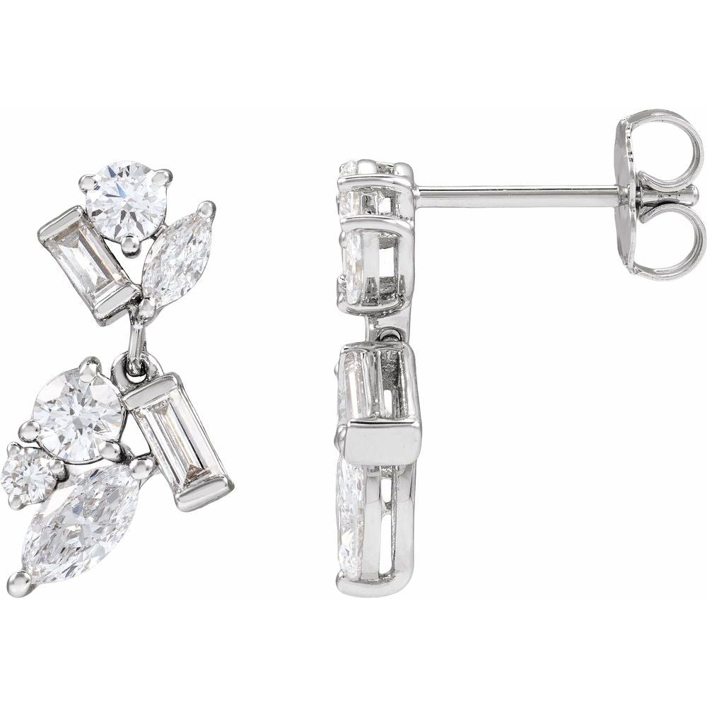 Jenn Lab Diamond Dangle Earrings