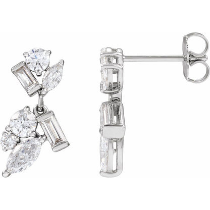 Jenn Lab Diamond Dangle Earrings
