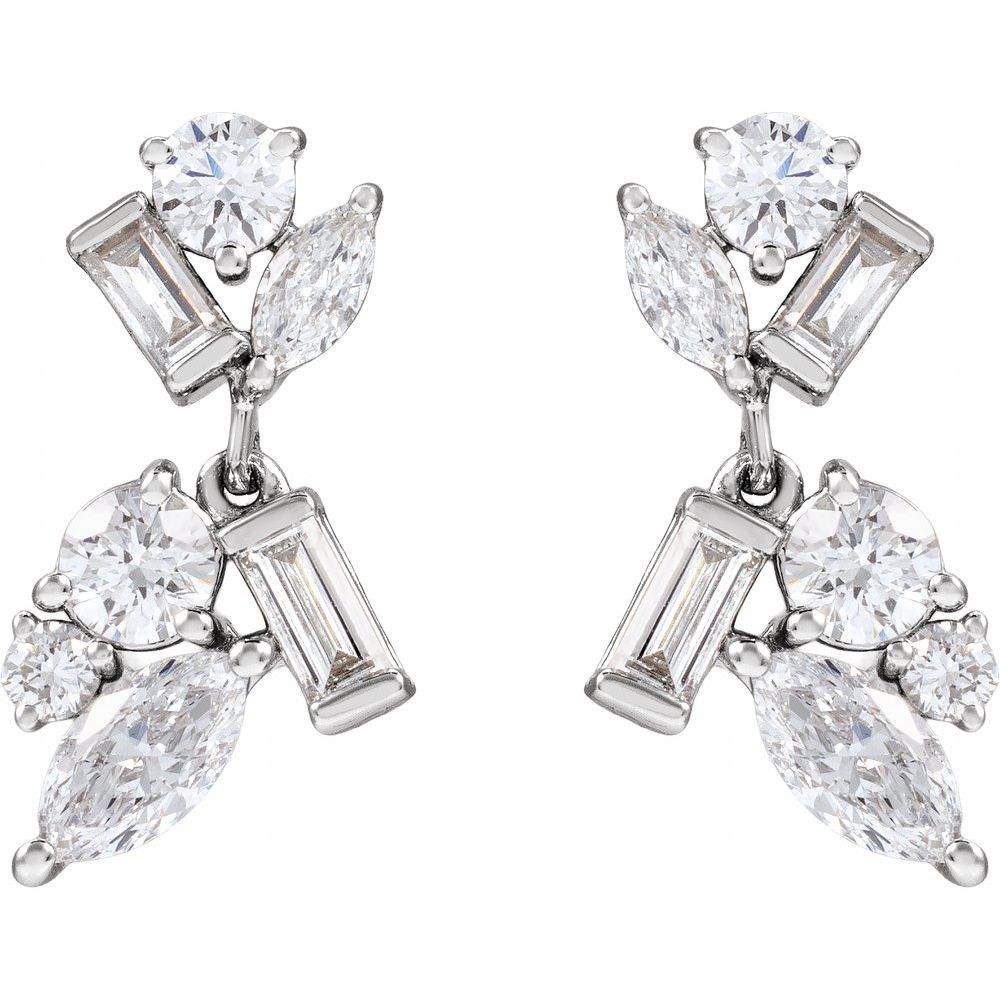 Jenn Lab Diamond Dangle Earrings