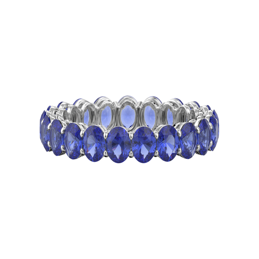 Gemstone Oval Band