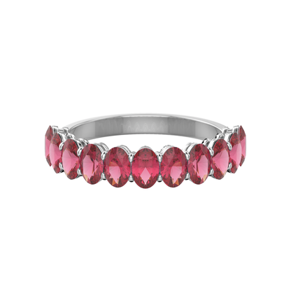 Gemstone Oval Band