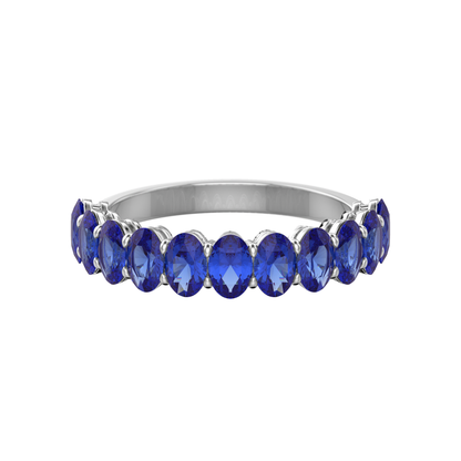 Gemstone Oval Band