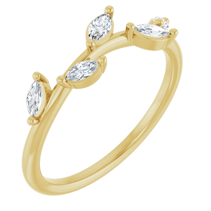 Winslow Lab Diamond Vine Ring - 14K Yellow Gold