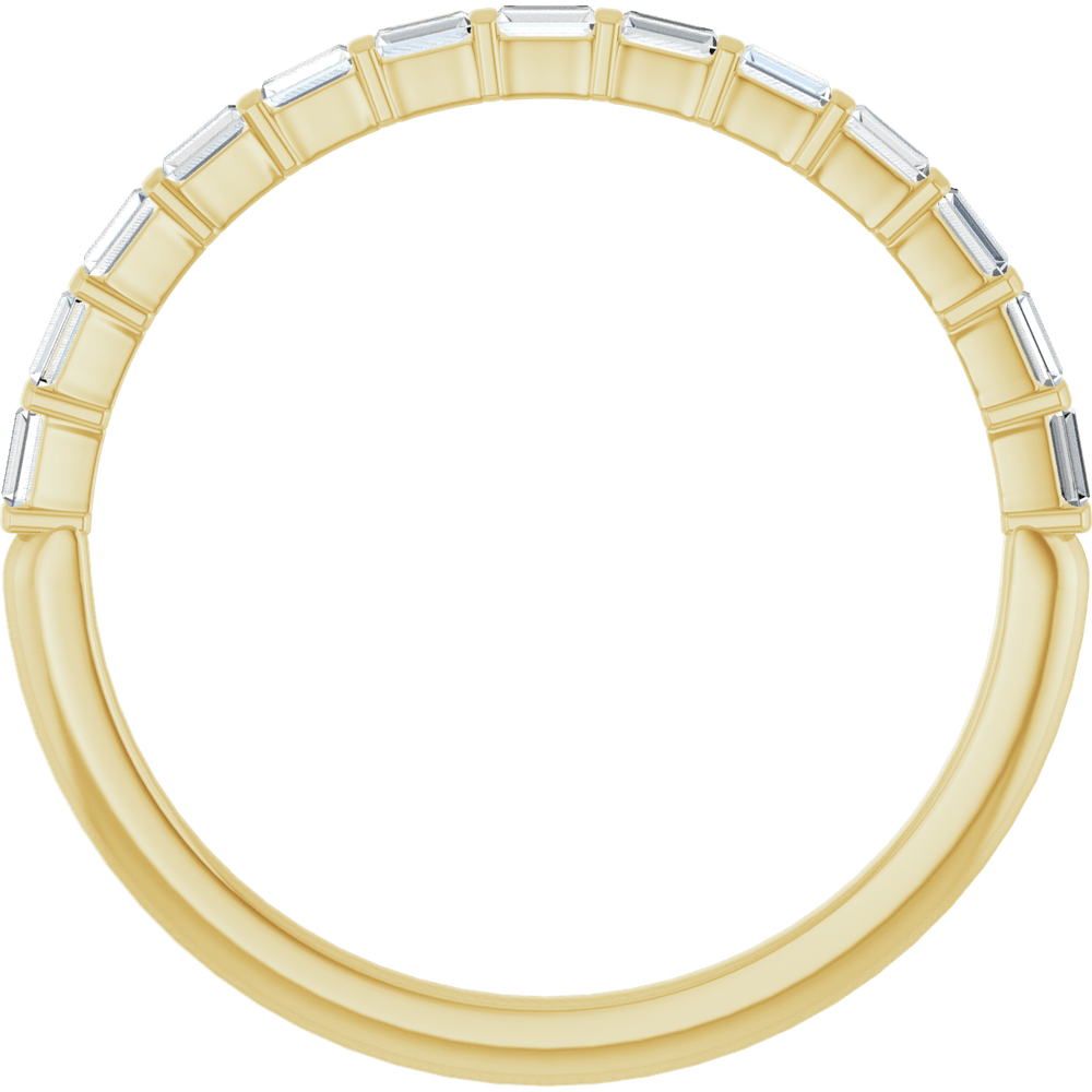 Merritt Baguette Diamond Band - 2 x 1 mm - 14K Yellow Gold