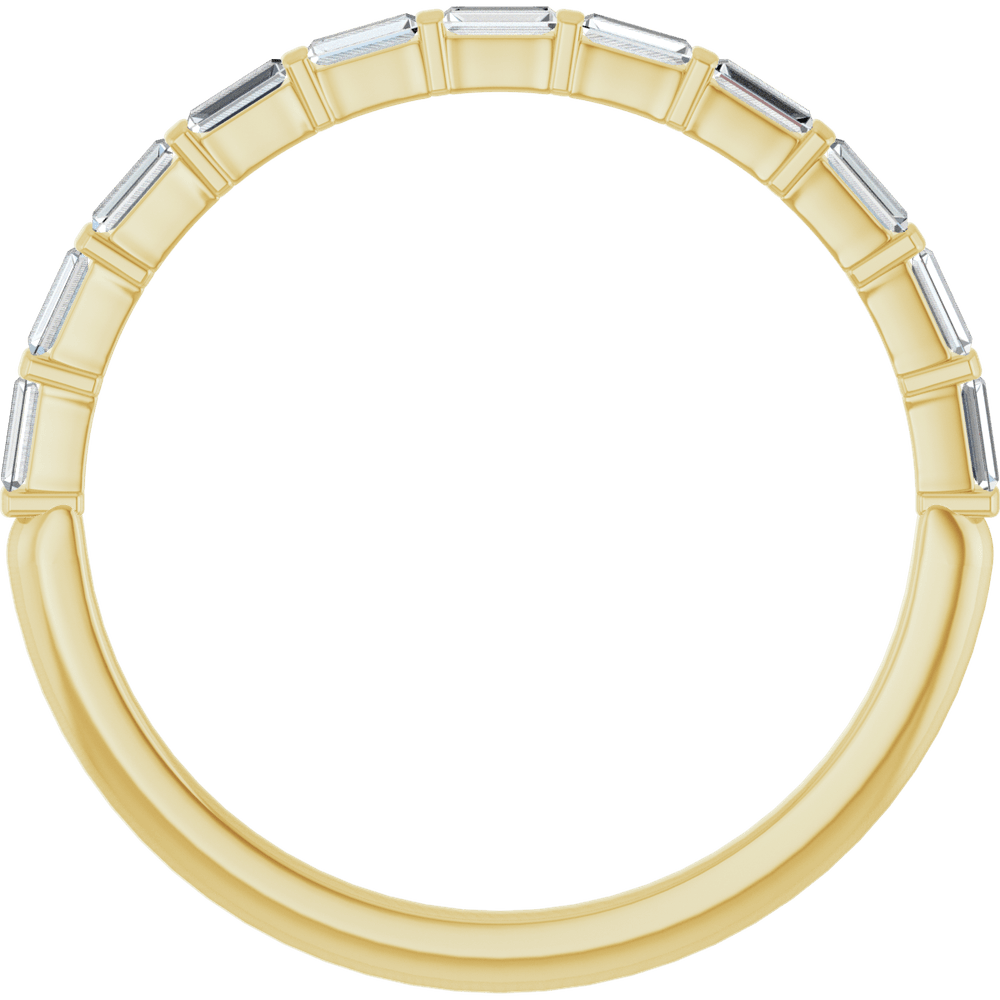 Merritt Baguette Diamond Band - 2.5 x 1 mm - 14K Yellow Gold