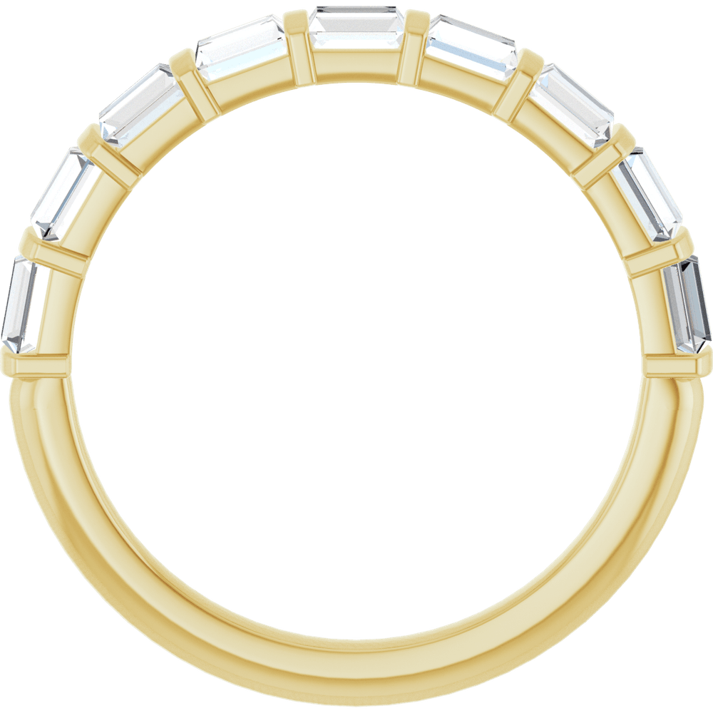 Merritt Baguette Diamond Band - 3 x 2.5 mm - 14K Yellow Gold