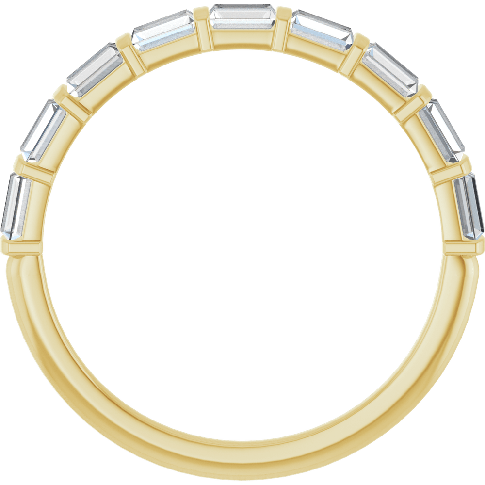Merritt Baguette Diamond Band - 3 x 2 mm - 14K Yellow Gold