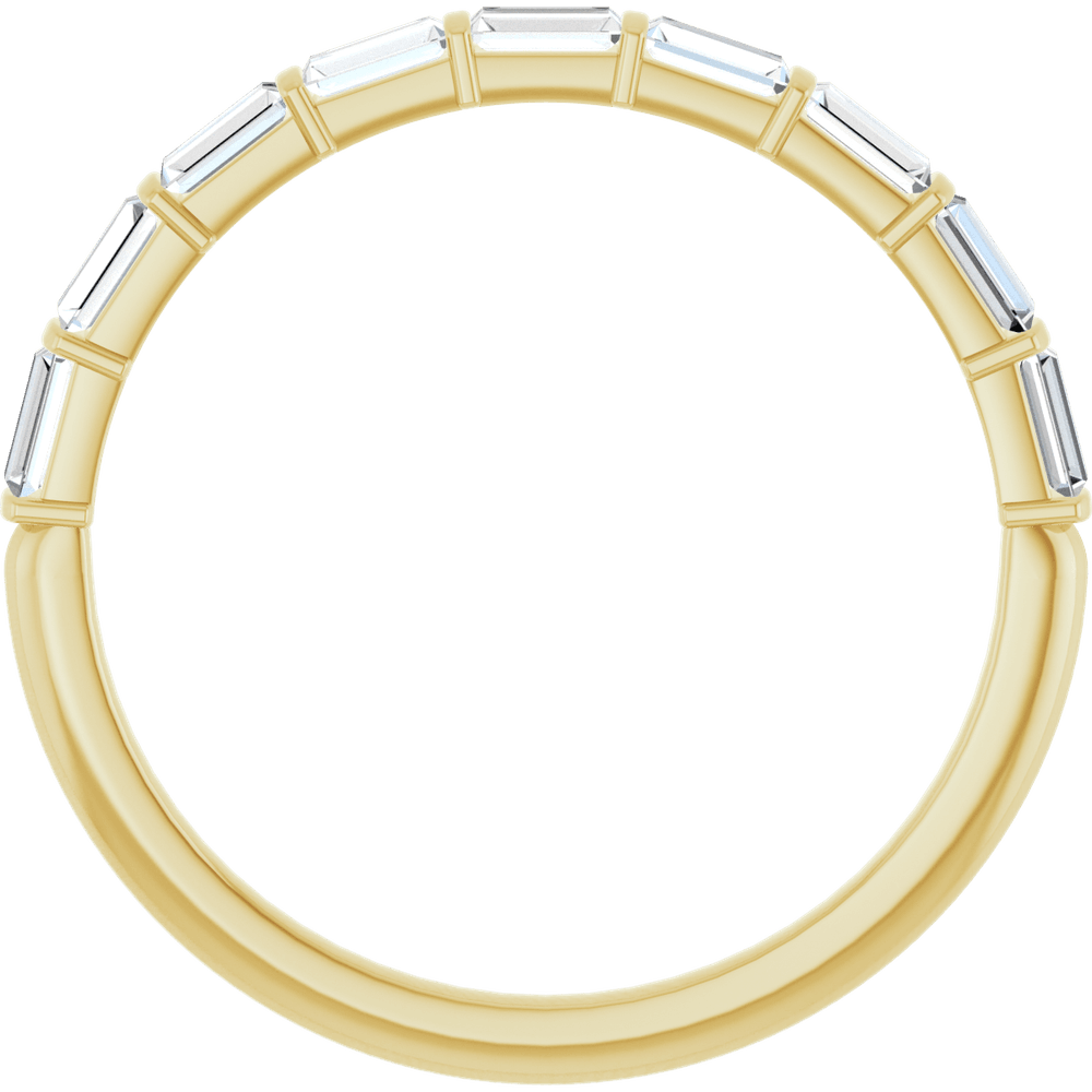 Merritt Baguette Diamond Band - 3 x 1.5 mm - 14K Yellow Gold