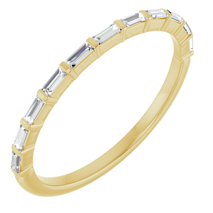 Merritt Baguette Diamond Band - 2.5 x 1 mm - 14K Yellow Gold