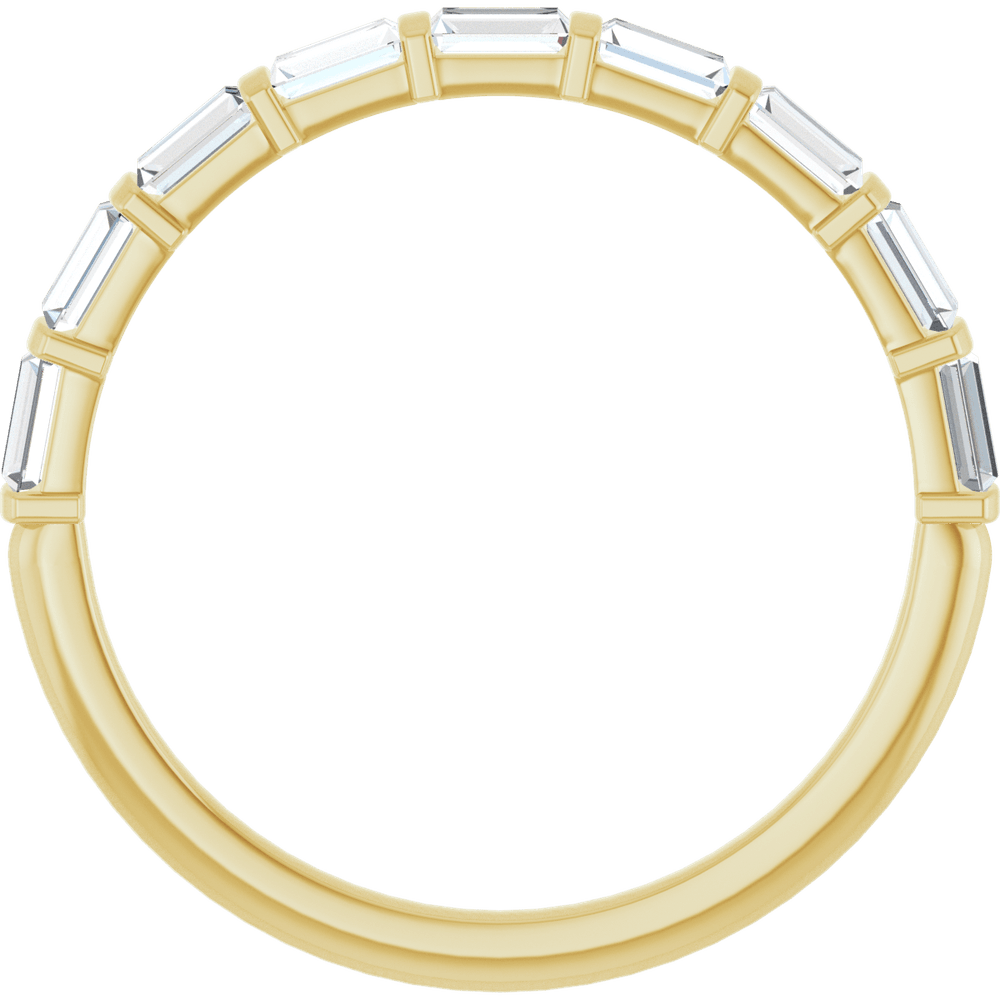 Merritt Baguette Diamond Band - 3 x 1.5 mm - 14K Yellow Gold