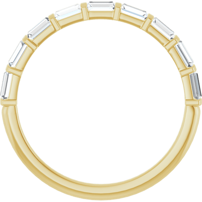 Merritt Baguette Diamond Band - 3 x 1.5 mm - 14K Yellow Gold