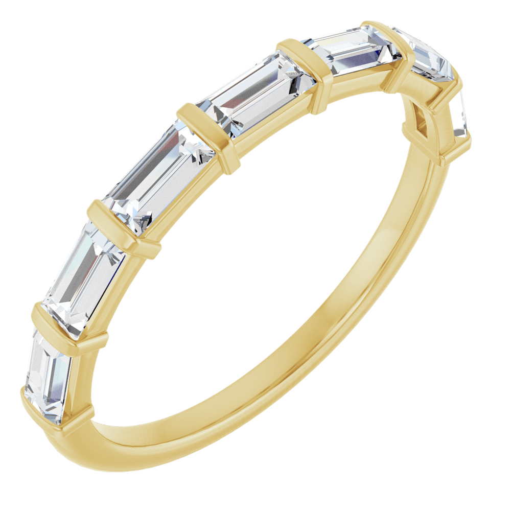 Merritt Baguette Diamond Band - 4 x 2 mm - 14K Yellow Gold