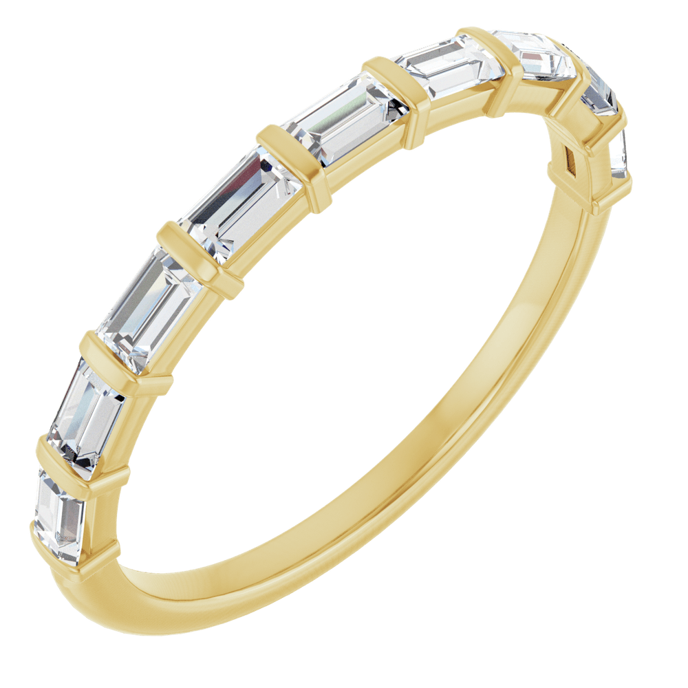 Merritt Baguette Diamond Band - 3 x 1.5 mm - 14K Yellow Gold