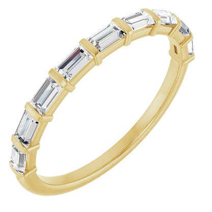 Merritt Baguette Diamond Band - 3 x 1.5 mm - 14K Yellow Gold
