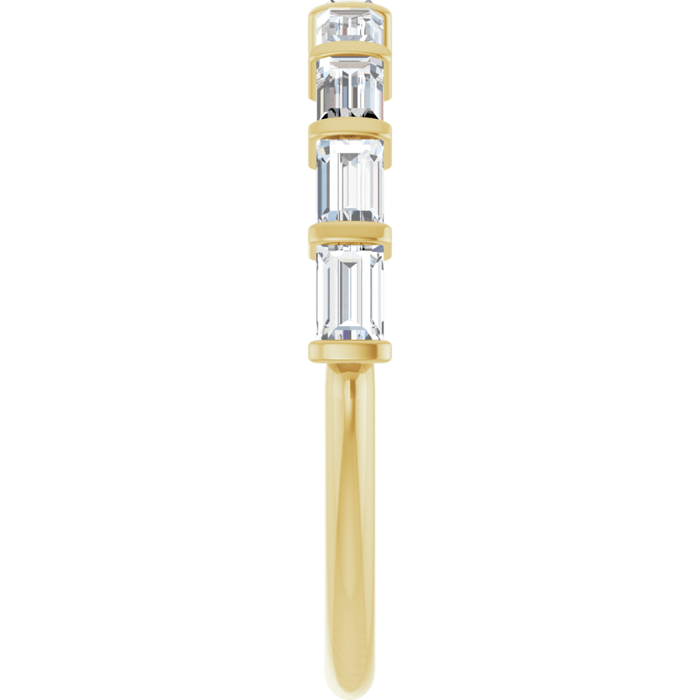Merritt Baguette Diamond Band - 3 x 2 mm - 14K Yellow Gold