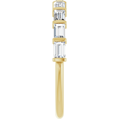 Merritt Baguette Diamond Band - 3 x 2 mm - 14K Yellow Gold