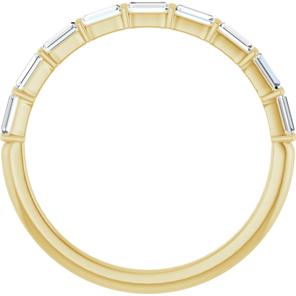 Merritt Baguette Diamond Band - 3 x 1.3 mm - 14K Yellow Gold