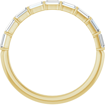 Merritt Baguette Diamond Band - 3 x 1.3 mm - 14K Yellow Gold