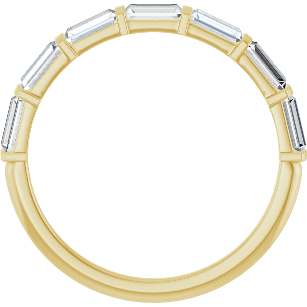 Merritt Baguette Diamond Band - 4 x 2 mm - 14K Yellow Gold