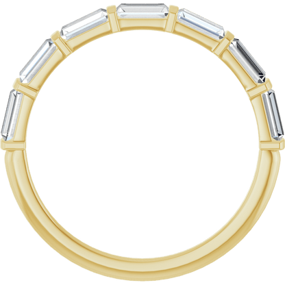 Merritt Baguette Diamond Band - 4 x 2 mm - 14K Yellow Gold