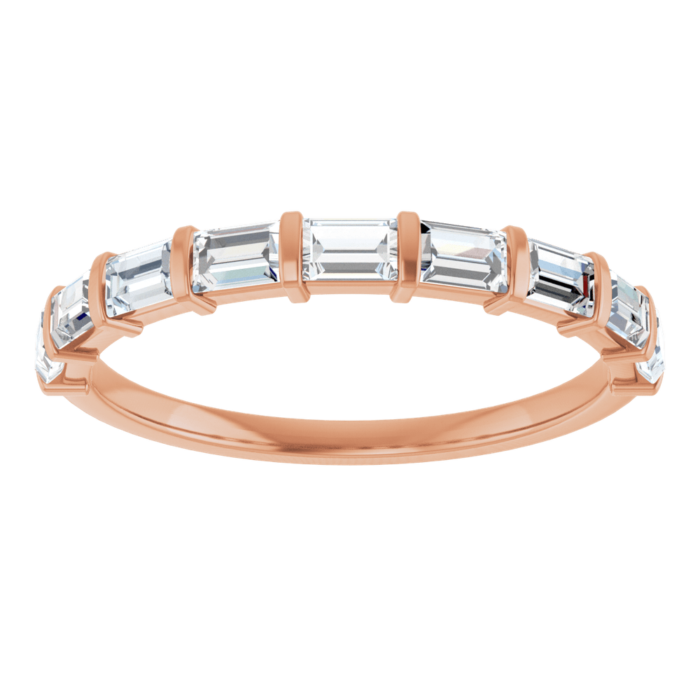 Merritt Baguette Diamond Band - 3 x 2 mm - 14K Rose Gold