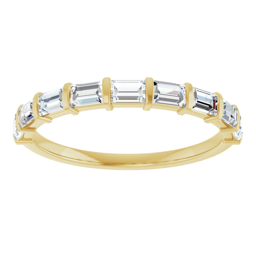 Merritt Baguette Diamond Band - 3 x 2 mm - 14K Yellow Gold