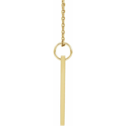 Engravable Diamond Bar Chain