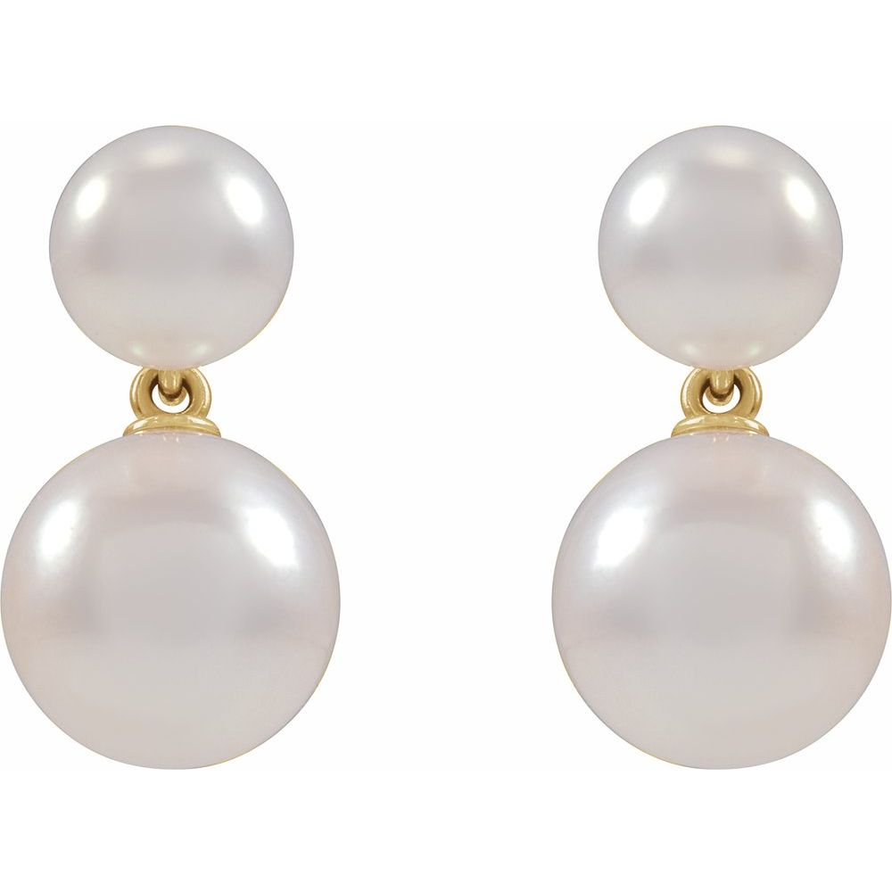 Double Pearl Earrings