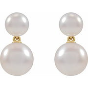 Double Pearl Earrings