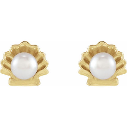Pearl Seashell Earrings