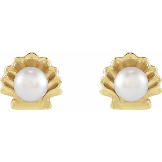 Pearl Seashell Earrings
