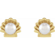 Pearl Seashell Earrings